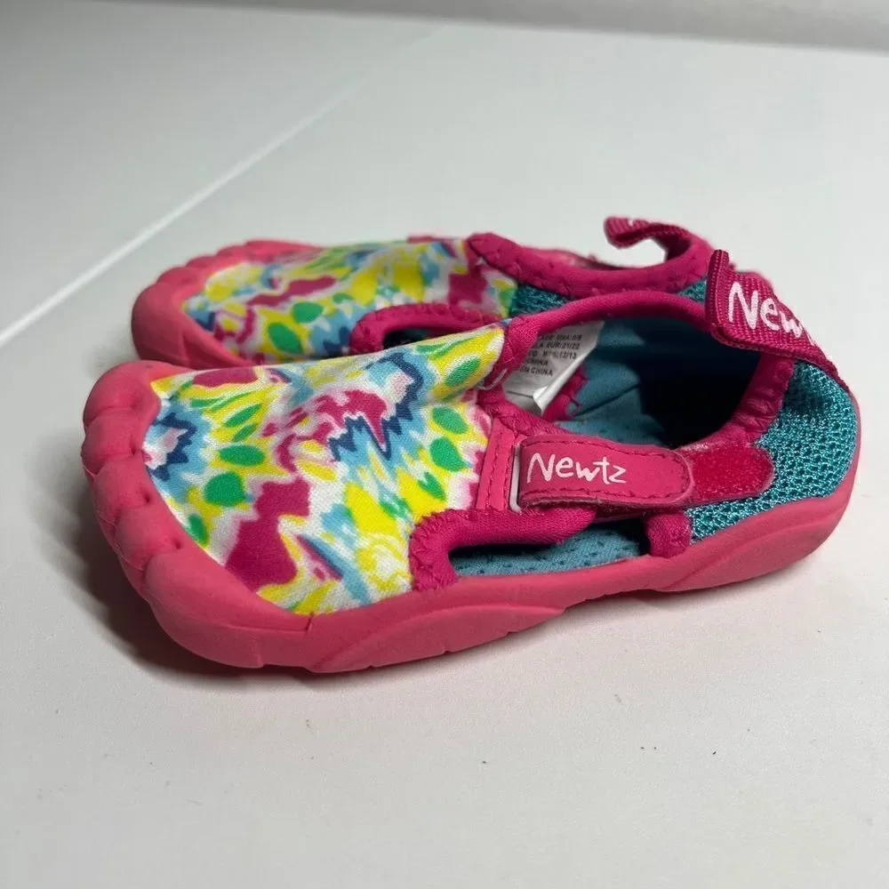 Newtz Water Shoes Pink Multicolour Girls Size 5-6